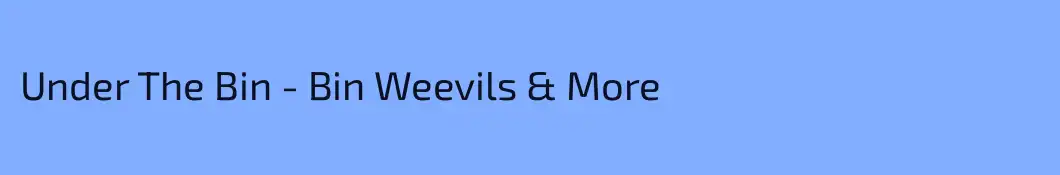 Under The Bin - Bin Weevils & More